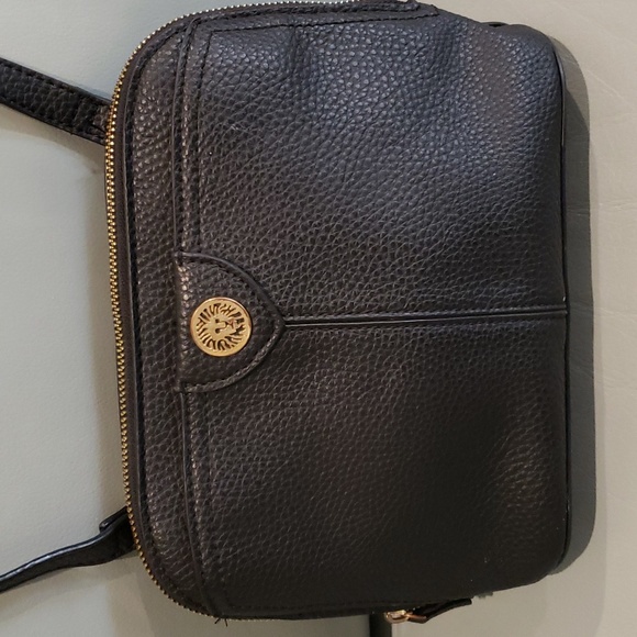 Anne Klein Small Crossbody Shoulder bag. Faux Pebble leather wallet slots - Picture 3 of 12